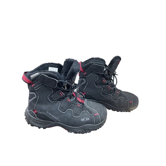 Salomon Thinsulate waterproof Womens black Winter Boots size 5.5 SKU 9002 - Picture 4 of 15